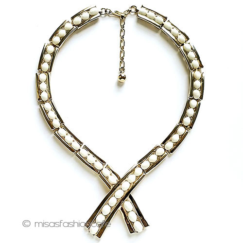 （画像用） Trifari　 トリファリ リボン　 ネックレス