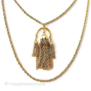 （画像用） Trifari　 トリファリ タッセル　ネックレス