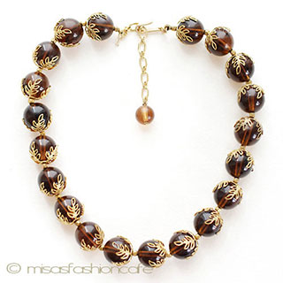 （画像用） Ｔｒｉｆａｒｉ　 トリファリ 金葉べっ甲 ネックレス