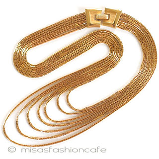 （画像用） Ｔｒｉｆａｒｉ　 トリファリ Gold７連　ネックレス