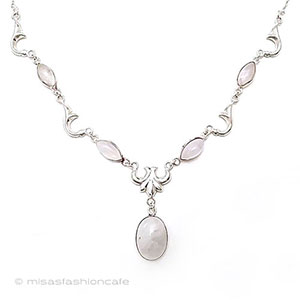 （画像用） アンティークジュエリー 天然石　ムーンストーン