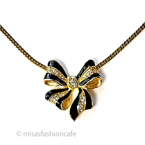 （画像用） Trifari　 トリファリ リボン　ネックレス