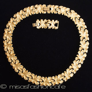 （画像用） Ｔｒｉｆａｒｉ　トリファリ 金葉　ネックレス