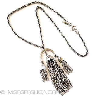 （画像用） Trifari　 トリファリ タッセル　ネックレス