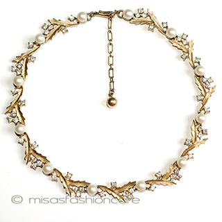 （画像用） Trifari　 トリファリ ヒイラギ　ネックレス