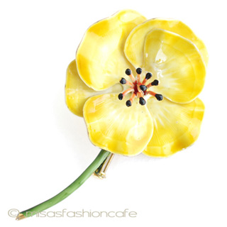 （画像用） Oroginal by Robert ポピーの花ブローチ