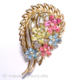 （画像用） Ｔｒｉｆａｒｉ　 トリファリ 1954年　ブーケ花ブローチ