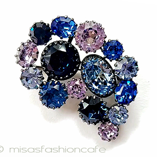 （画像用） ヴィンテージジュエリー オーストリア製クリスタル