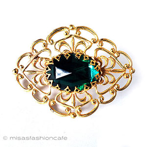 （画像用） ミリアムハスケル刻印 ビジュー　ブローチ