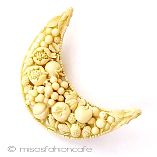 （画像用） ヴィンテージブローチ フルーツ盛りセルロイド