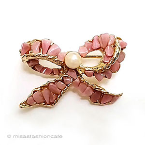 （画像用） SWOBODA　スワボダ 真珠・天然石のリボン