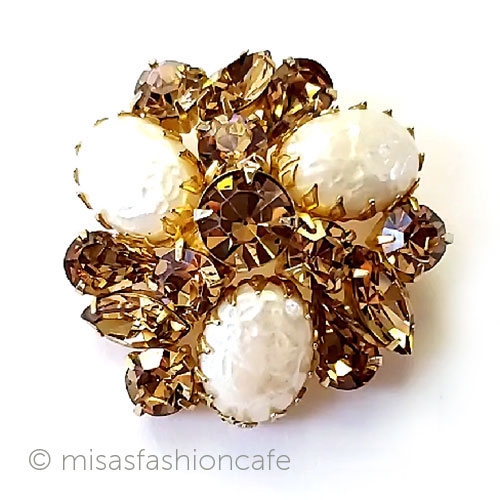 （画像用） バロックパール　RS ヴィンテージブローチ