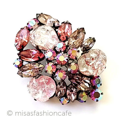 （画像用） ヴィンテージジュエリー アートガラス　花