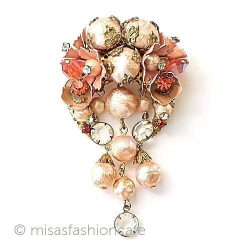 （画像用） ヴィンテージアクセサリー RS　フラワーブローチ