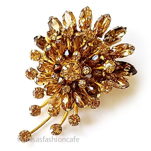 （画像用） ミリアムハスケル ガラスの花ブローチ