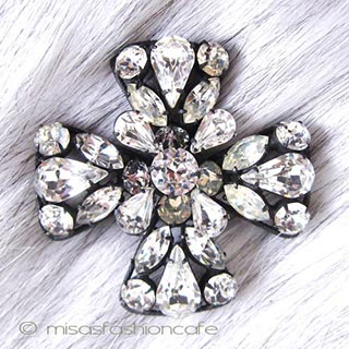 （画像用） Regencyリージェンシー クリスタルブローチ