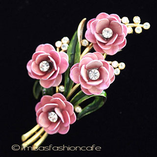 （画像用） クラウン　トリファリ Trifari　花ブーケ