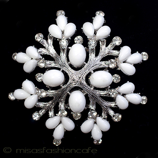 （画像用） Trifari　 トリファリ フローラル　ブローチ　