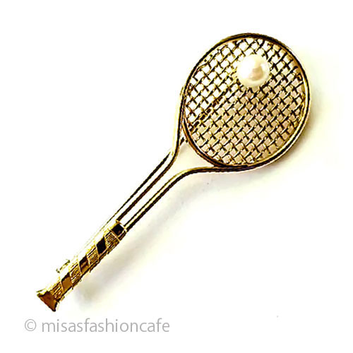 （画像用） Krementz　ブローチ 本真珠14Kgf　テニス