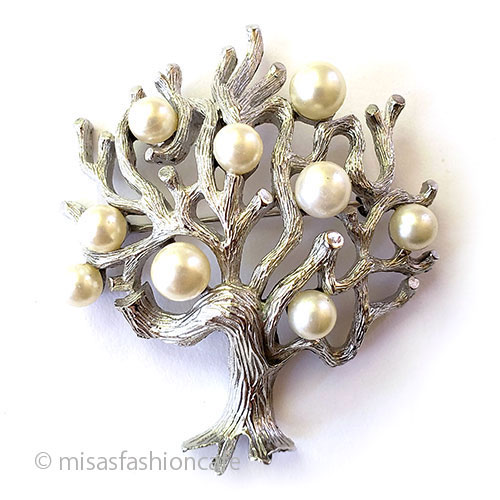 （画像用） ヴィンテージジュエリー トリファリ　パールの木