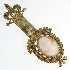 （画像用） Florenza刻印　フロレンザ シェルカメオ　ブローチ