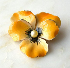 （画像用） ブローチ　パンジー・すみれ