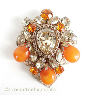 （画像用） Ｒｅｇｅｎｃｙ　ブローチ アートグラスのつぼみ