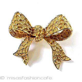 （画像用） ヴィンテージアクセサリー CORO　金のリボン