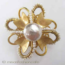 （画像用） Miriam Haskell ミリアムハスケル ブローチ