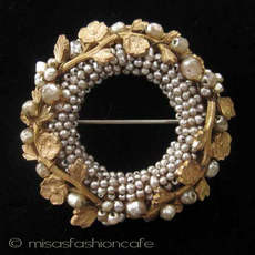 （画像用） Miriam Haskell ミリアムハスケル ブローチ