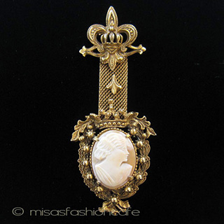 （画像用） Florenza　フロレンザ シェルカメオ　ブローチ