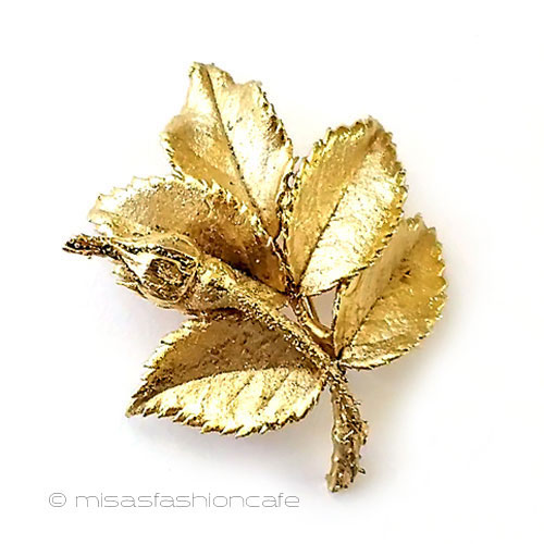 （画像用） アンティークジュエリー ローズのお花ブローチ