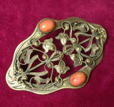 （画像用） アールヌーヴォー　ブローチ