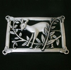 （画像用） スターリングシルバー Coro　鹿　ブローチ