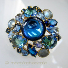 （画像用） アートグラス　ブローチ