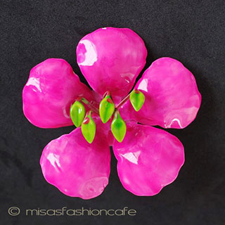 （画像用） Original By Robert　 エナメルお花ブローチ