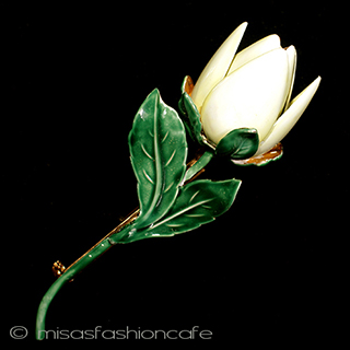 （画像用） ＳＡＮＤＯＲ　花ブローチ エナメル・チューリップ