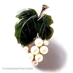 （画像用） SWOBODA　スワボダ 真珠と翡翠の葡萄