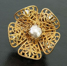 （画像用） Miriam Haskell ミリアムハスケル ブローチ