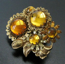 （画像用） Miriam Haskell ミリアムハスケル ブローチ