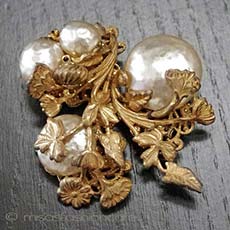 （画像用） Miriam Haskell ミリアムハスケルブローチ