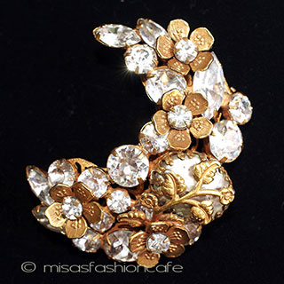 （画像用） Ｒｅｇｅｎｃｙ　金花ブローチ バロックパール＆ストーン