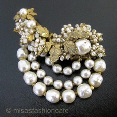 （画像用） Miriam Haskell ミリアムハスケル ブローチ