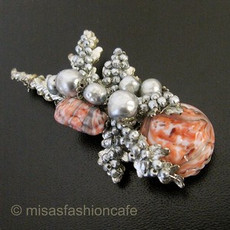 （画像用） Miriam Haskell ミリアムハスケル ブローチ