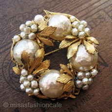 （画像用） Miriam Haskell ミリアムハスケル ブローチ