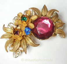 （画像用） Miriam Haskell ミリアムハスケル ブローチ