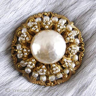 （画像用） Miriam Haskell ミリアムハスケル ブローチ