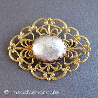 （画像用） Miriam Haskell ミリアムハスケル ブローチ