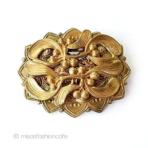 （画像用） アンティークジュエリー アールヌーヴォー宿り木