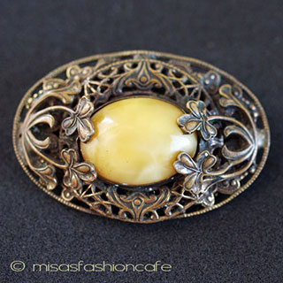 （画像用） アンティーク ブローチ アールヌーヴォー